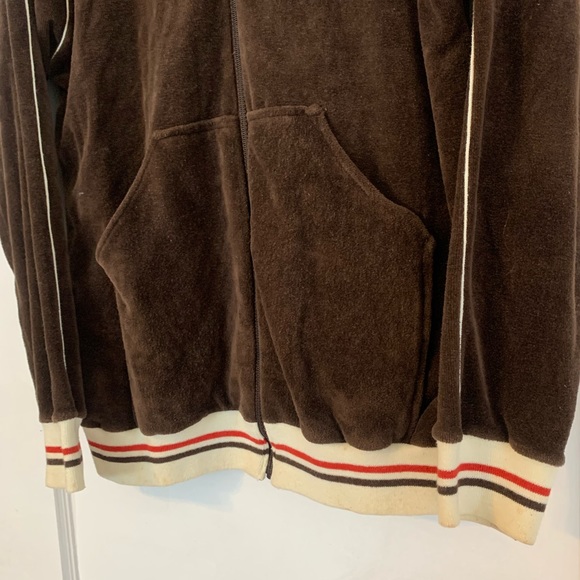 Vintage Inventions Velour Track Jacket Sz M - Picture 6 of 8